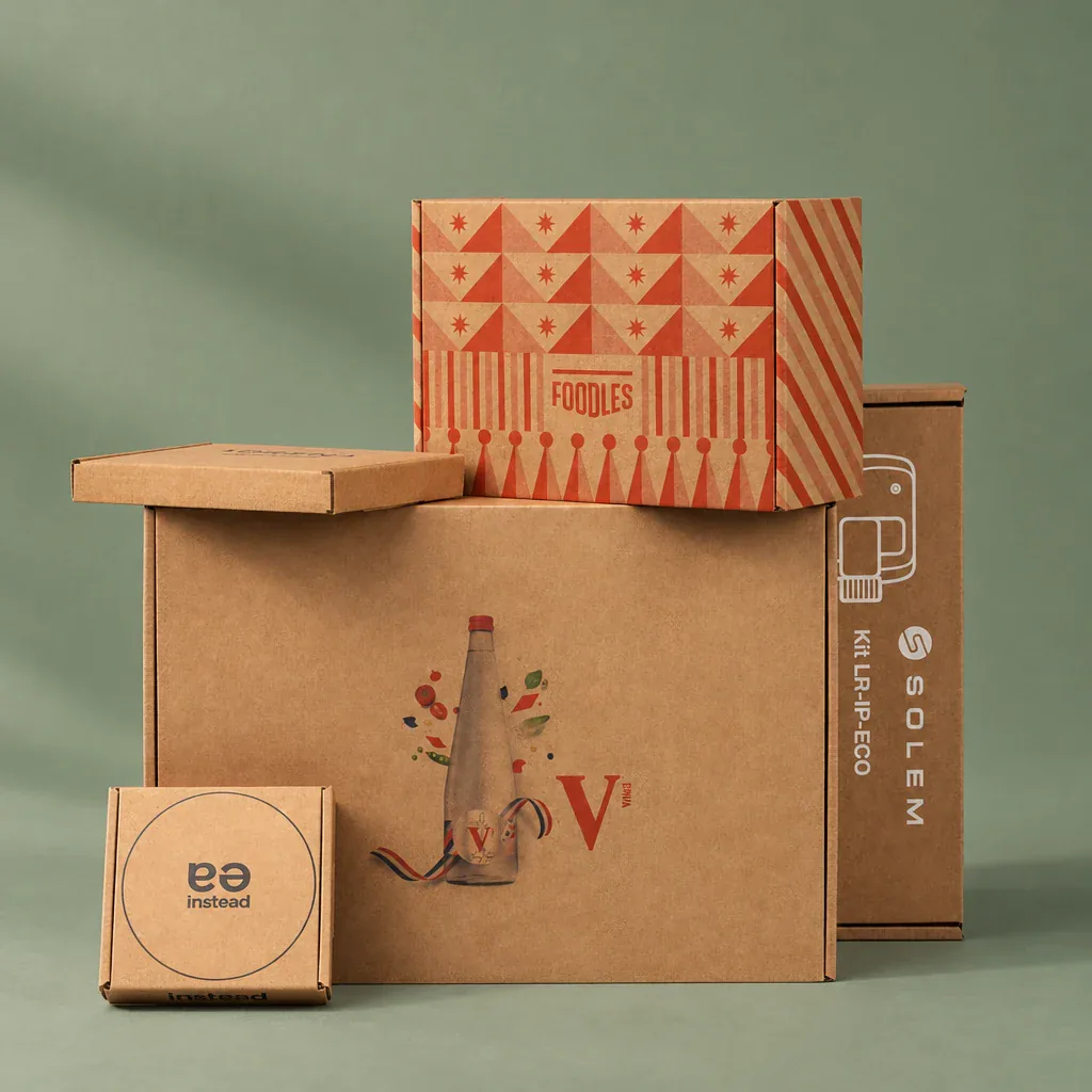 Boîte d'expédition personnalisée, fabrication Smartpack
