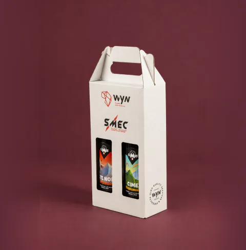 Coffret bouteille personnalisé, fabrication Smartpack
