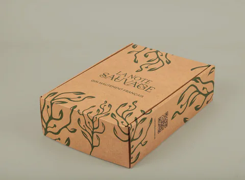 Boîte carton personnalisée à oreilles La Note Sauvage, fabrication Smartpack