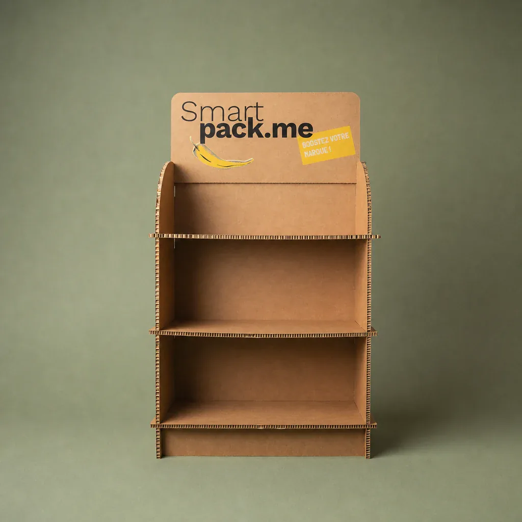 PLV de comptoir, PLV carton personnalisée, inconnu, packaging carton personnalisé, emballage sur mesure, Smartpack, fabrication française