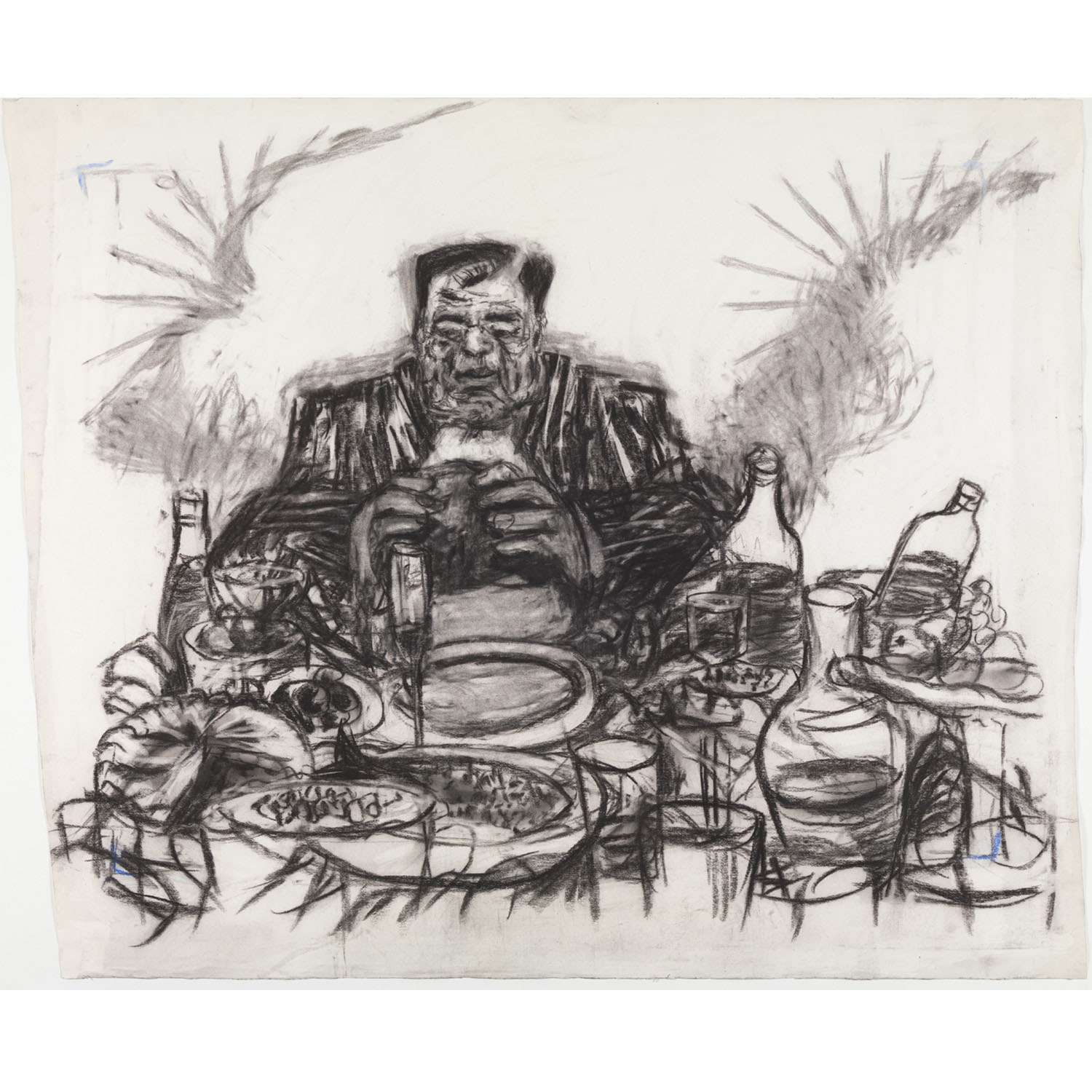 Drawing from Johannesburg, 2nd Greatest City after Paris (Soho Eating),1989