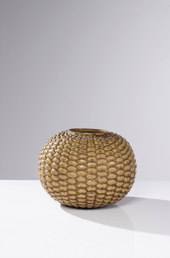 Axel Salto (1889-1961) Vase Grès émaillé Date de création: 1935 Signé, daté et numéroté 'Salto, 1935, 3578' H 26×Ø 31cm Bibliographie : 'Axel Salto, Master of Stoneware', Edition Clay, modèle similaire produit par The Royal Copenhagen (20.224) reproduit p. 87 30000/40000€