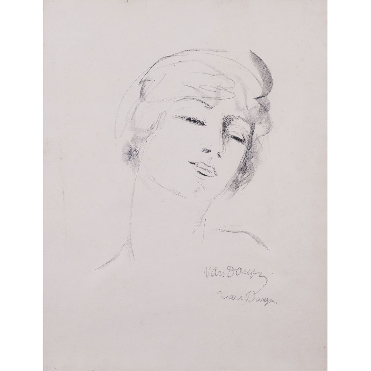 Kees Van Dongen (1877-1968) Jeune fille aux cheveux blonds, from