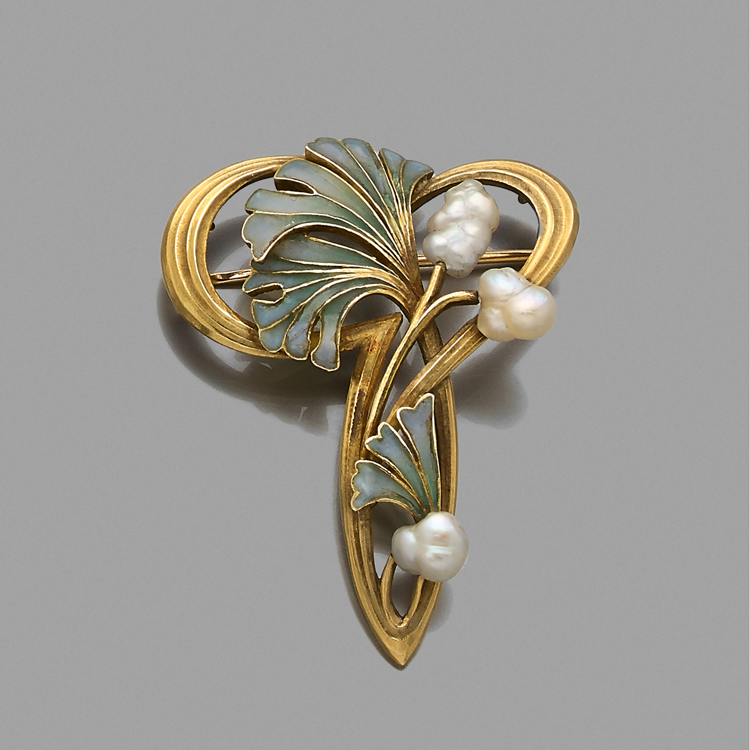 Broches Bijoux En Argent - Style Art Nouveau - Travail D'orfèvrerie - Occasion