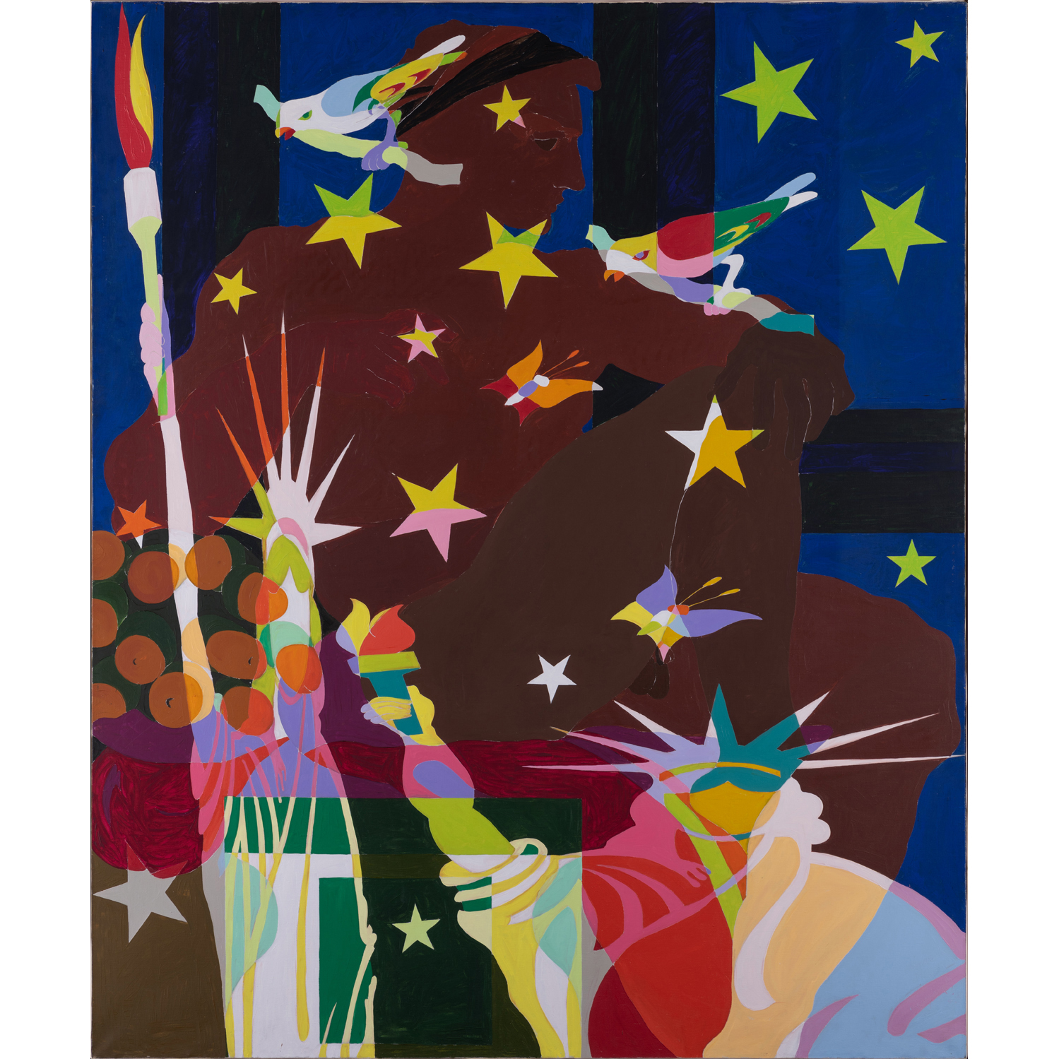 ƒ Alain Jacquet (1939-2008) Camouflage Michel Ange, "Sixtine chapel" V, 1963