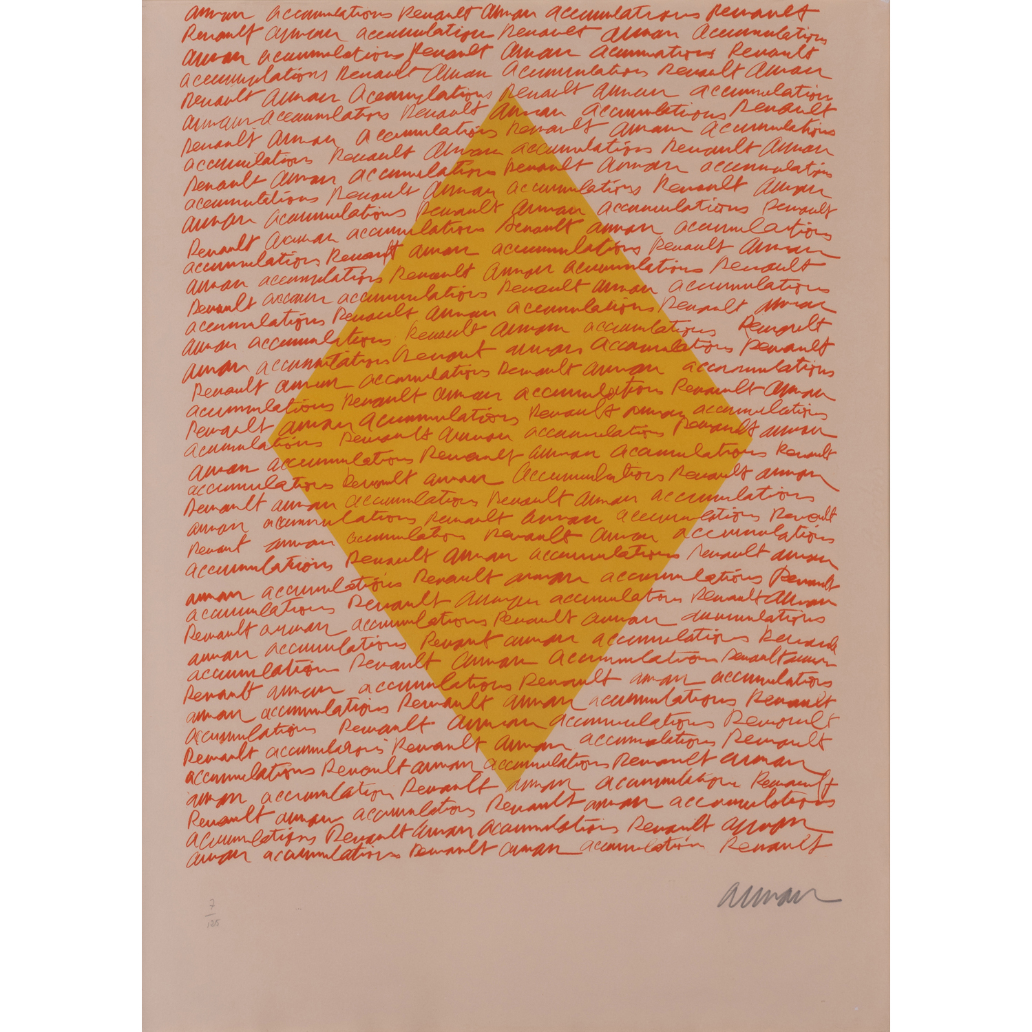 Arman (1928-2005) Accumulation Renault Arman