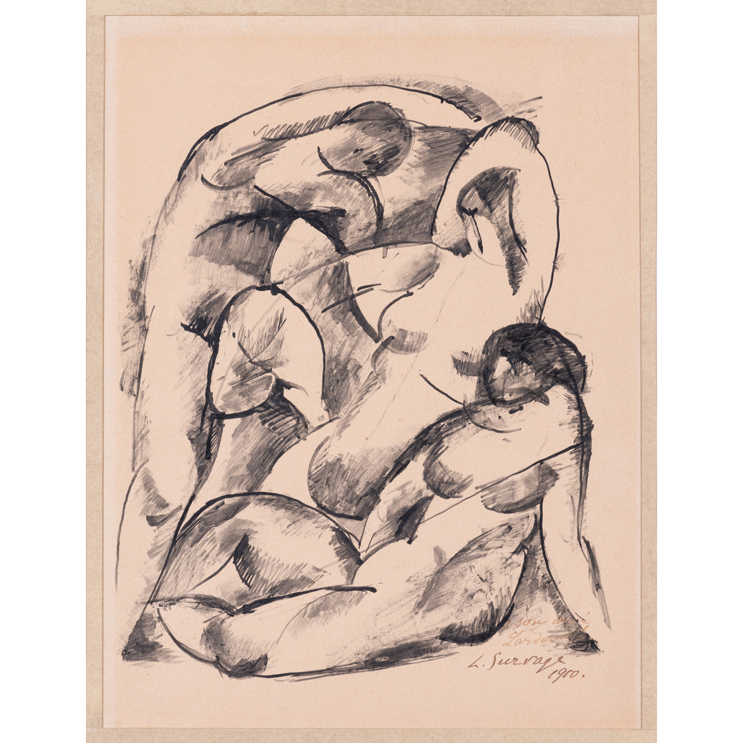 Léopold Survage (1879-1968) Baigneuses et baigneur, 1910