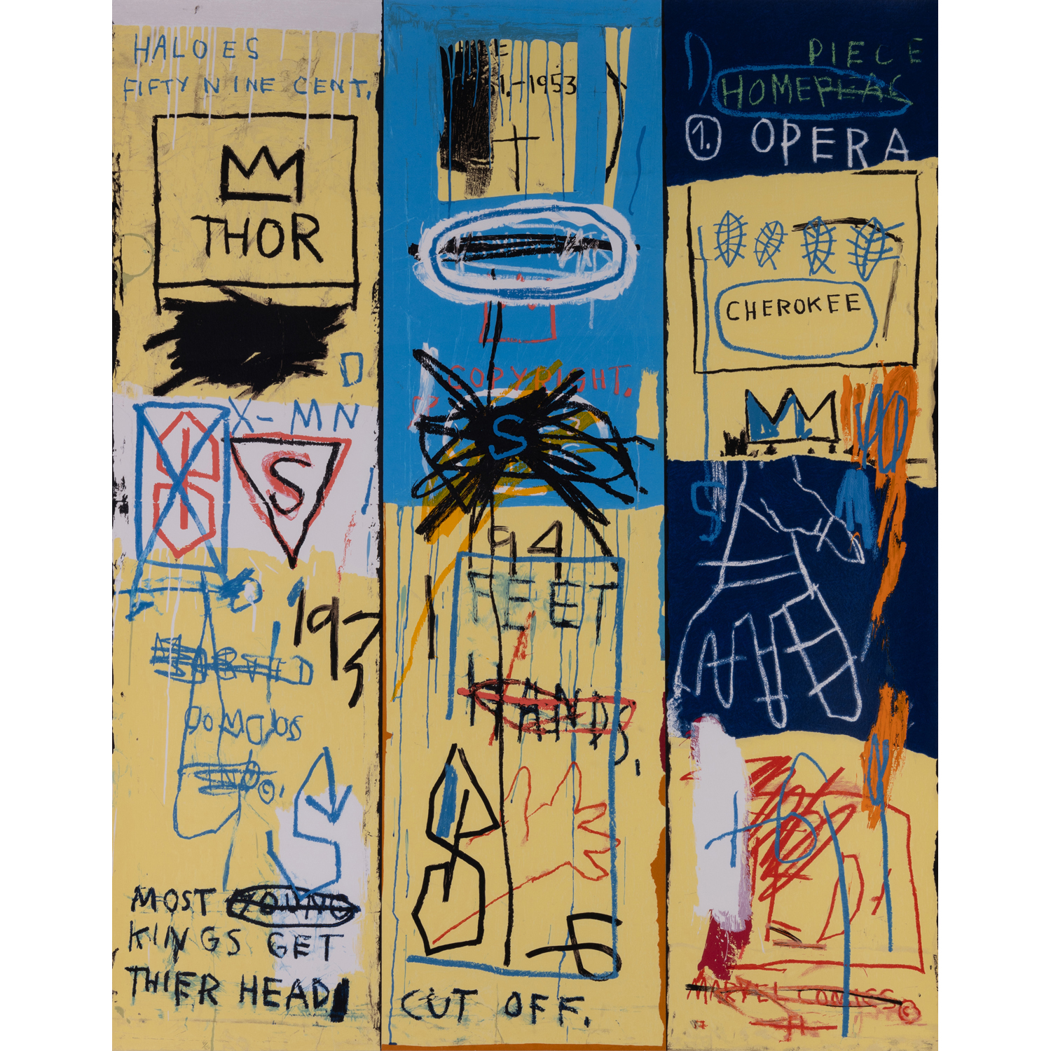 After Jean-Michel Basquiat (1960-1988) Charles The First - 1982/2004
