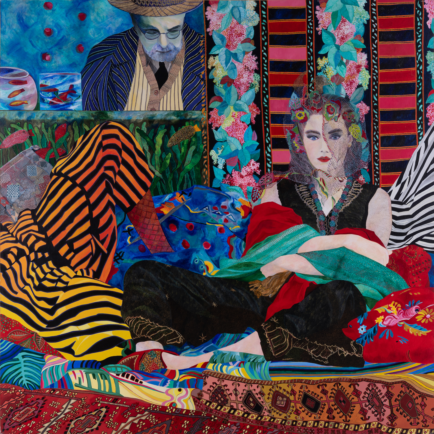 Danièle Akmen (né en 1945) Matisse ou, le modèle et son peintre, 1990