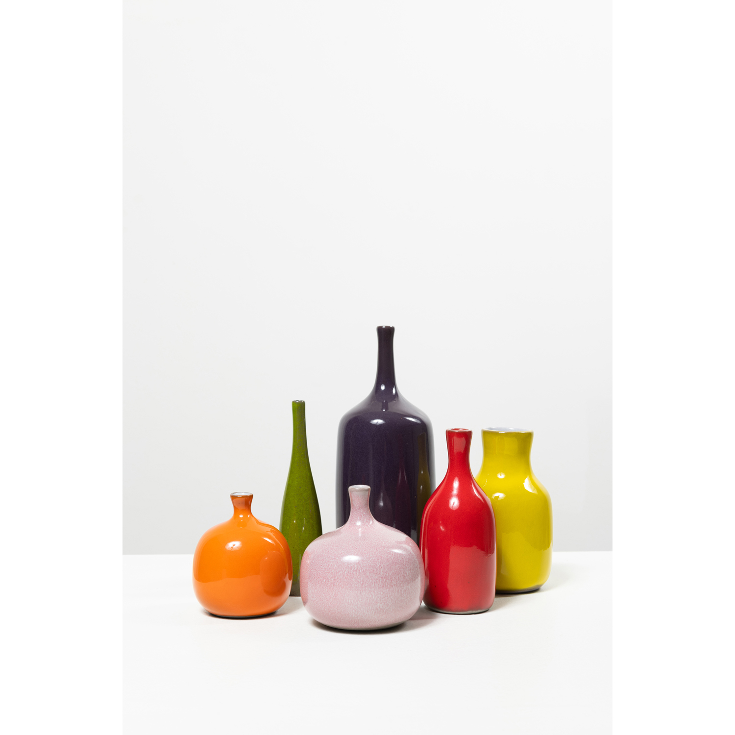 Jacques Ruelland (1926-2008) & Dani Ruelland (1933-2010) Set of six vases |  Piasa