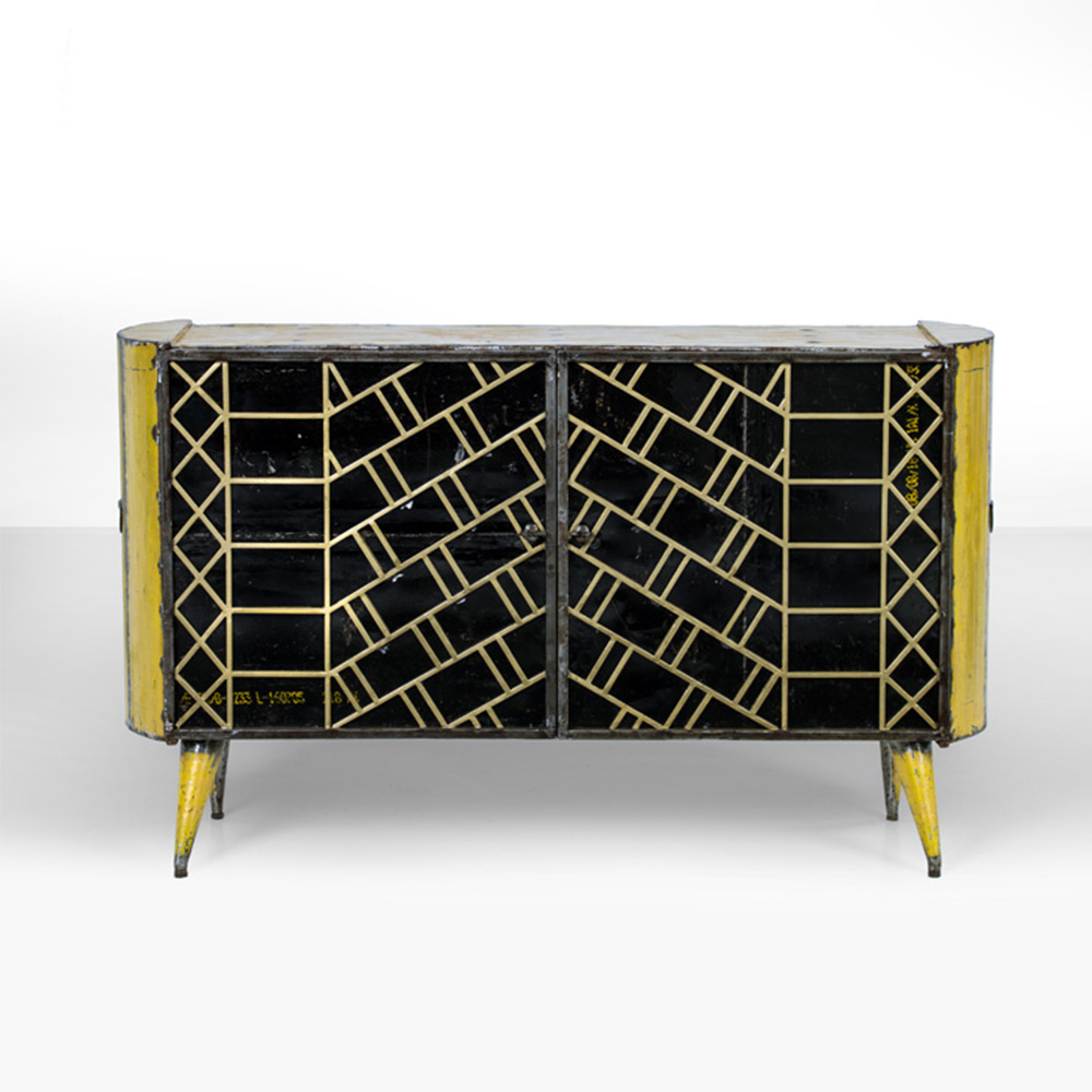 Hamed Ouattara (né en 1971, Burkina Faso) Meuble Gold