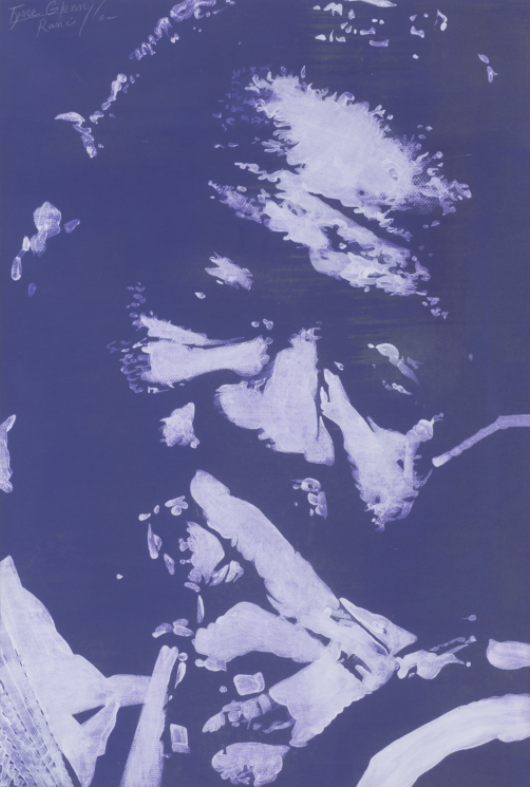 Estimation : 8000 / 12000 € Bernard Rancillac (né en 1931) Tyree Glenn Acrylique sur papier Signé et titré en haut à gauche 64 × 43 cm Provenance : - Galerie Salvador, Paris - Collection particulière européenne