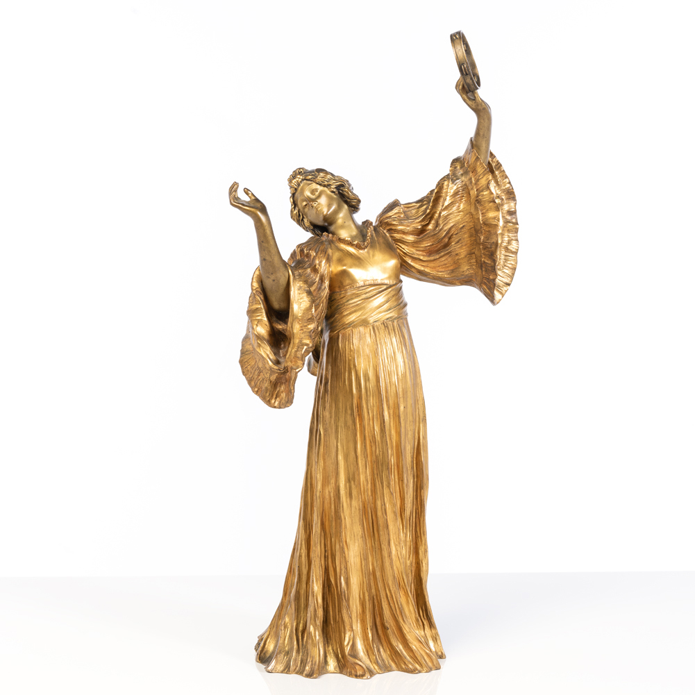 Lot 10 - Agathon Léonard (1841-1923) Danseuse au tambourin