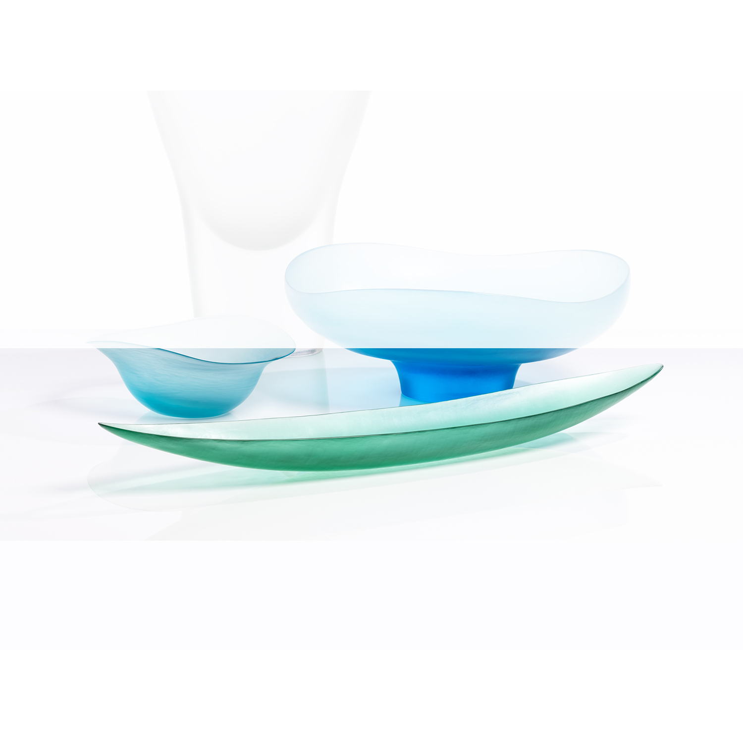 Tobia Scarpa (né en 1935)  Battuto  Coupe  Verre soufflé