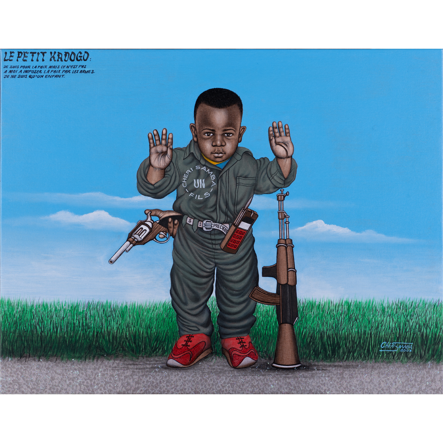 Chéri Samba (né en 1956) Le Petit Kadogo, 2003