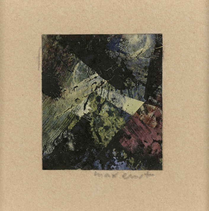 Max Ernst (1891-1976) Microbe, circa 1946-1949 Gouache sur papier Signé en bas à droite sur le support 3,5 x 3 cm Provenance: Collection particulière, Paris Estimation : 15000 / 25000 euros