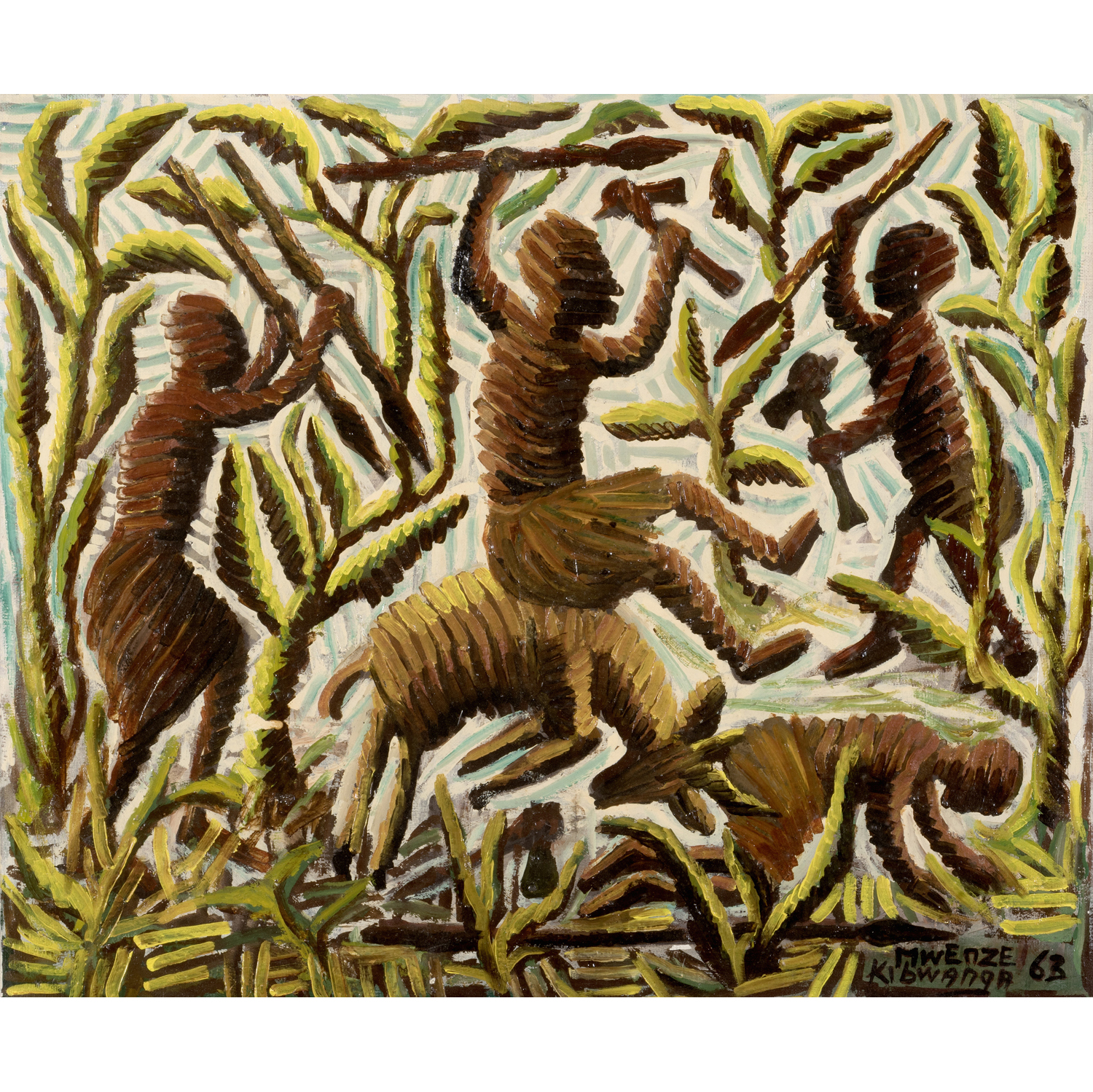 Lot 653 - Mwenze Kibwanga (1925-1999)  Sans titre, 1963