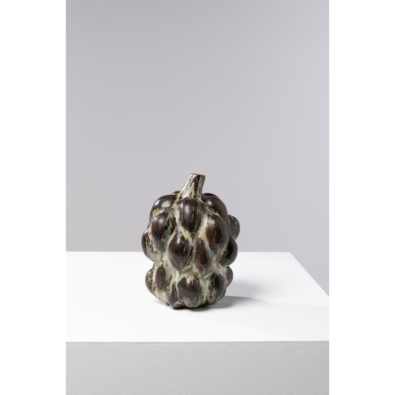 Axel Salto (1889-1961) Model no. 20818 Vase Glazed stoneware Edited by The Royal Copenhagen Signature 'SALTO' and stamped 'ROYAL COPENHAGEN DENMARK 20818' Model created in 1946 H 22 × Ø 15 cm Bibliography: S. Bruhn and P. Wirnfeldt, Axel Salto - Master of Stoneware, CLAY Museum of Ceramic Art Denmark, Ed. Clay, Grimmerhus, 2017, model illustrated p. 38  See more