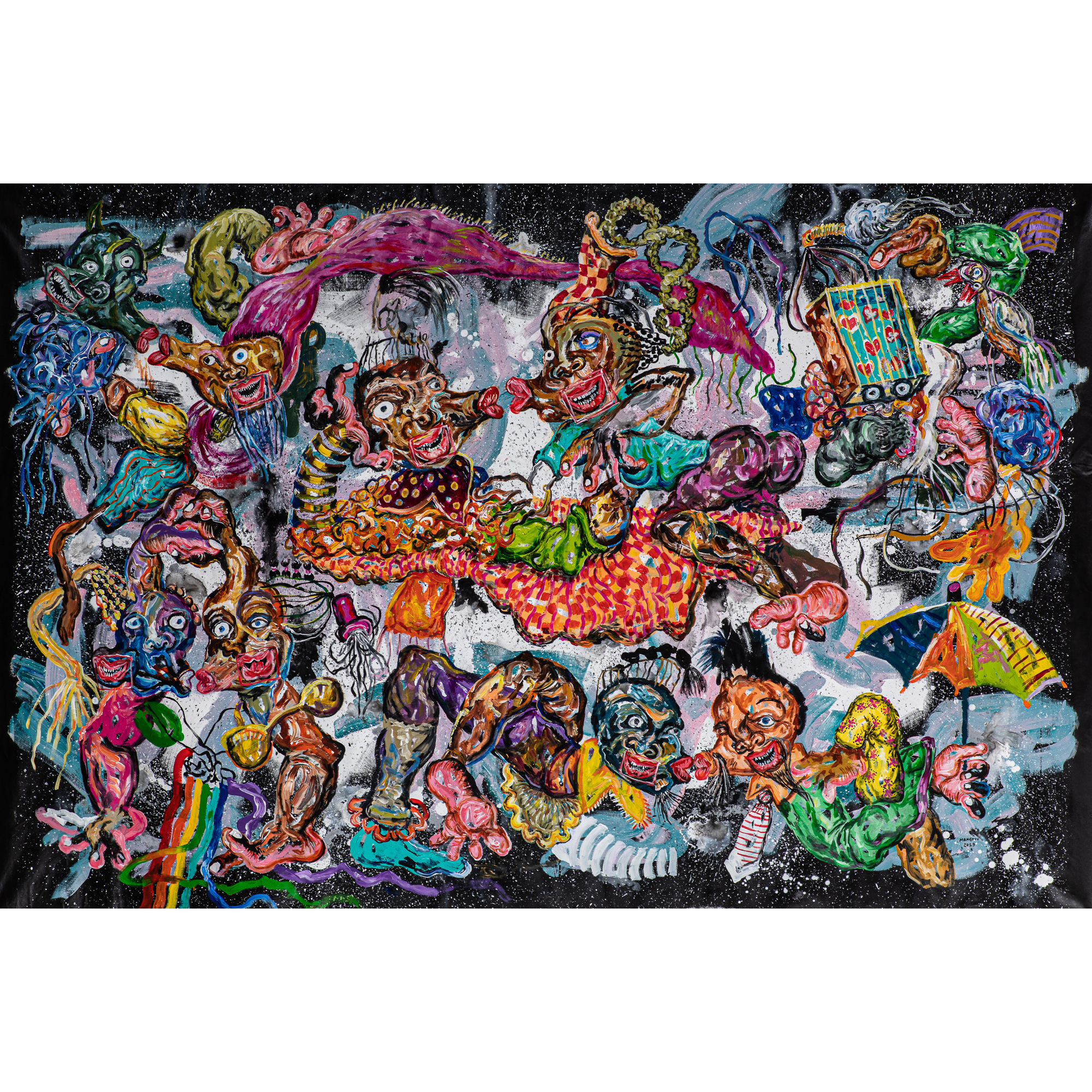 Cristiano Mangovo Bras (né en 1982, Angola) Les amours contemporains, 2019