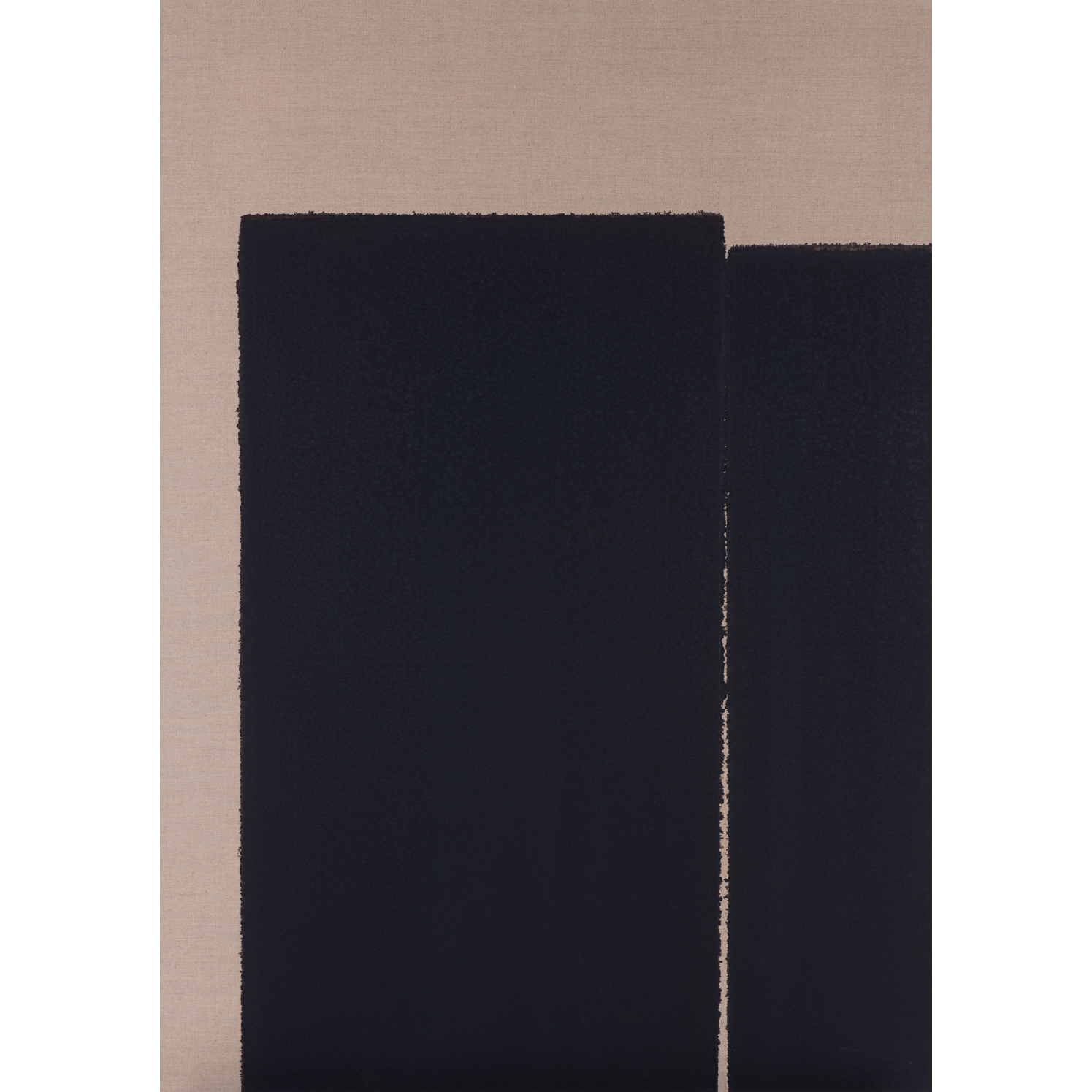 Yun Hyong-Keun (1928-2007) Burnt Umber & Ultramarine, 2002 Technique on linen canvas Signed, dated, titled, located and annotated on the back. "#218" 162 x 114 cm Provenance : Galerie Jean Brolly, Paris European Private Collection Estimate : 80 000 / 120 000 euros