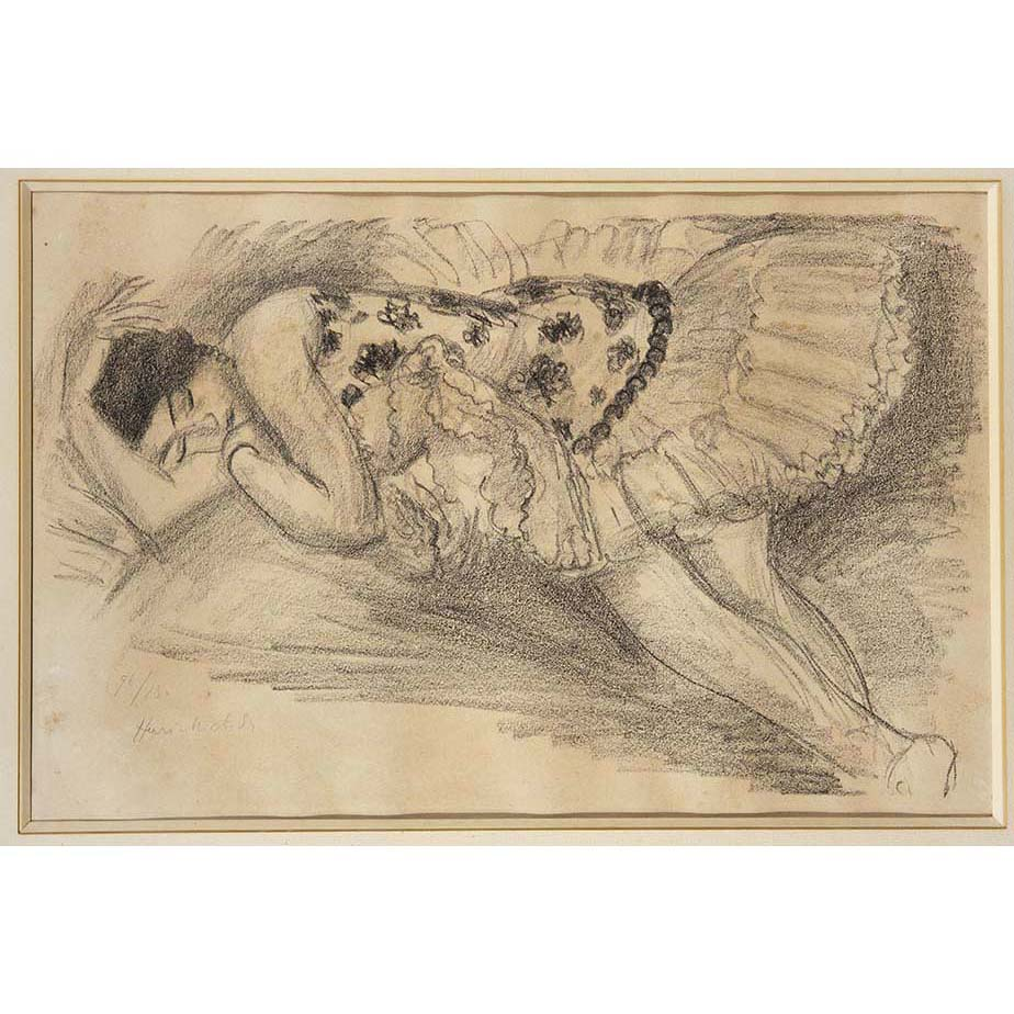 Henri Matisse (1869-1954) Danseuse endormie au divan 1925/26