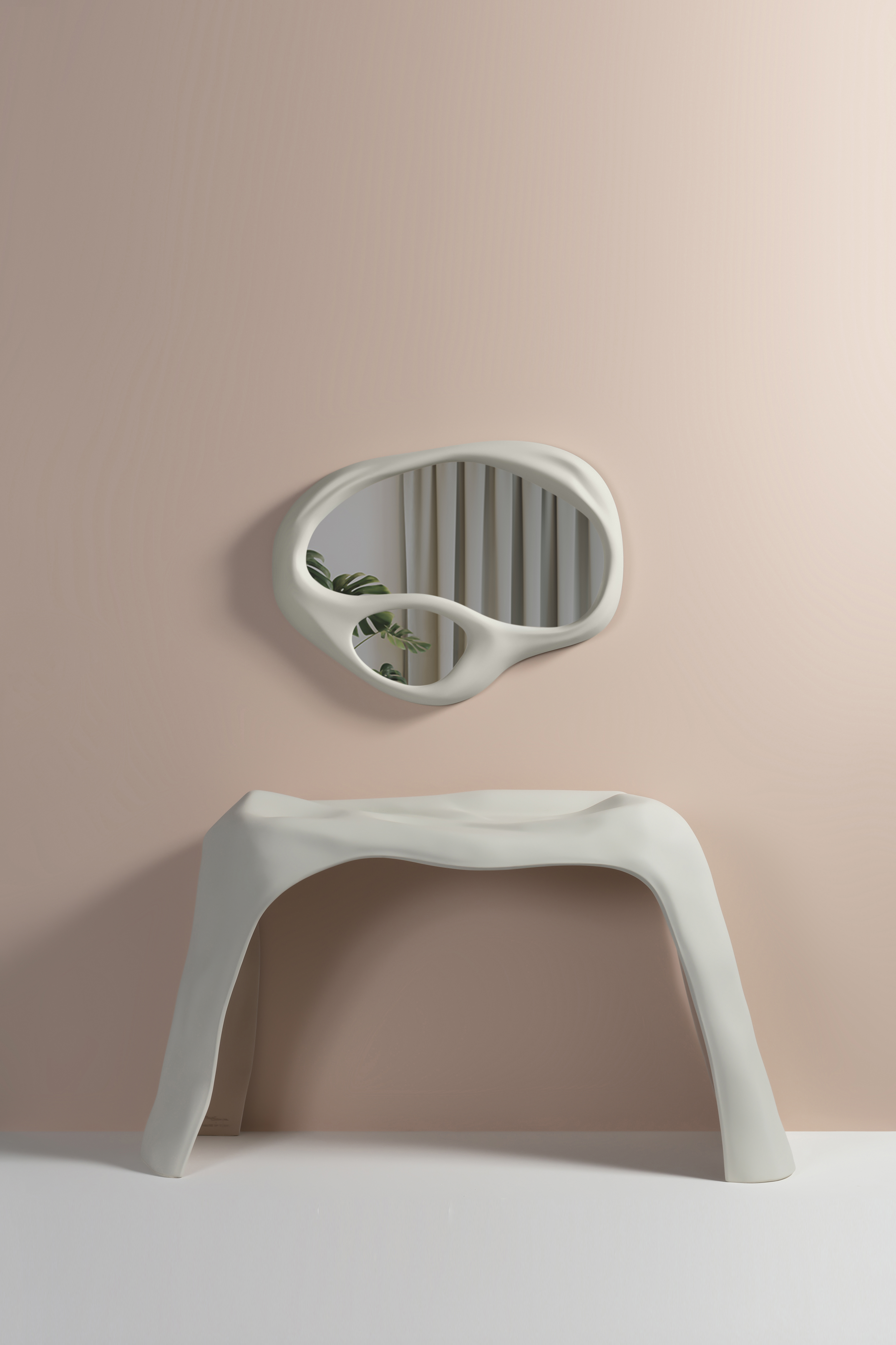 Roula Salamoun (born 1984) Anatomy - N°3/12 Estimation : 3000 / 4000 € ƒ Roula Salamoun (born 1984) Anatomy - N°3/12 Console Ultra High Performance concrete, glass fiber reinforcement Limited edition of 12 + 1 artist's proof Engraved 'Roula Salamoun × House of Today' Creation date: 2018 H 80 × L 140 × P 45 cm