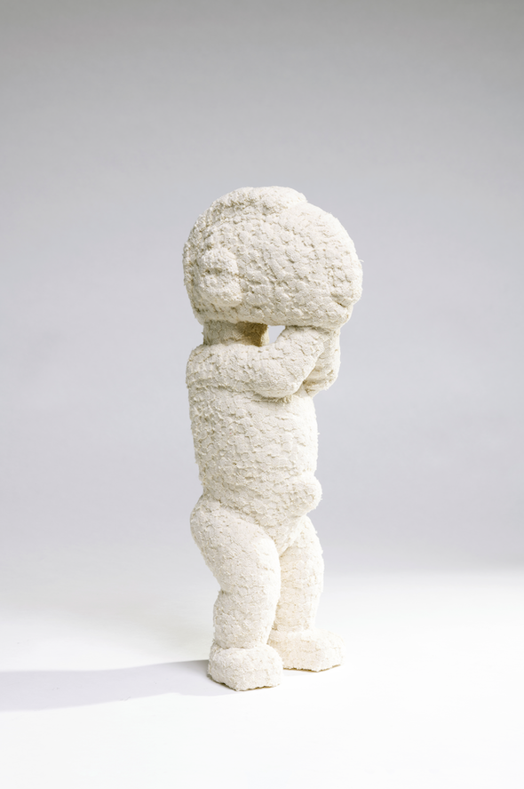 08. Christian Astuguevieille (né en 1946) DIVINITE FETICHE AFRICAIN - Pièce unique Corde de coton tactile Date de création : 2014 H70×L23×P30cm 4500/6500€