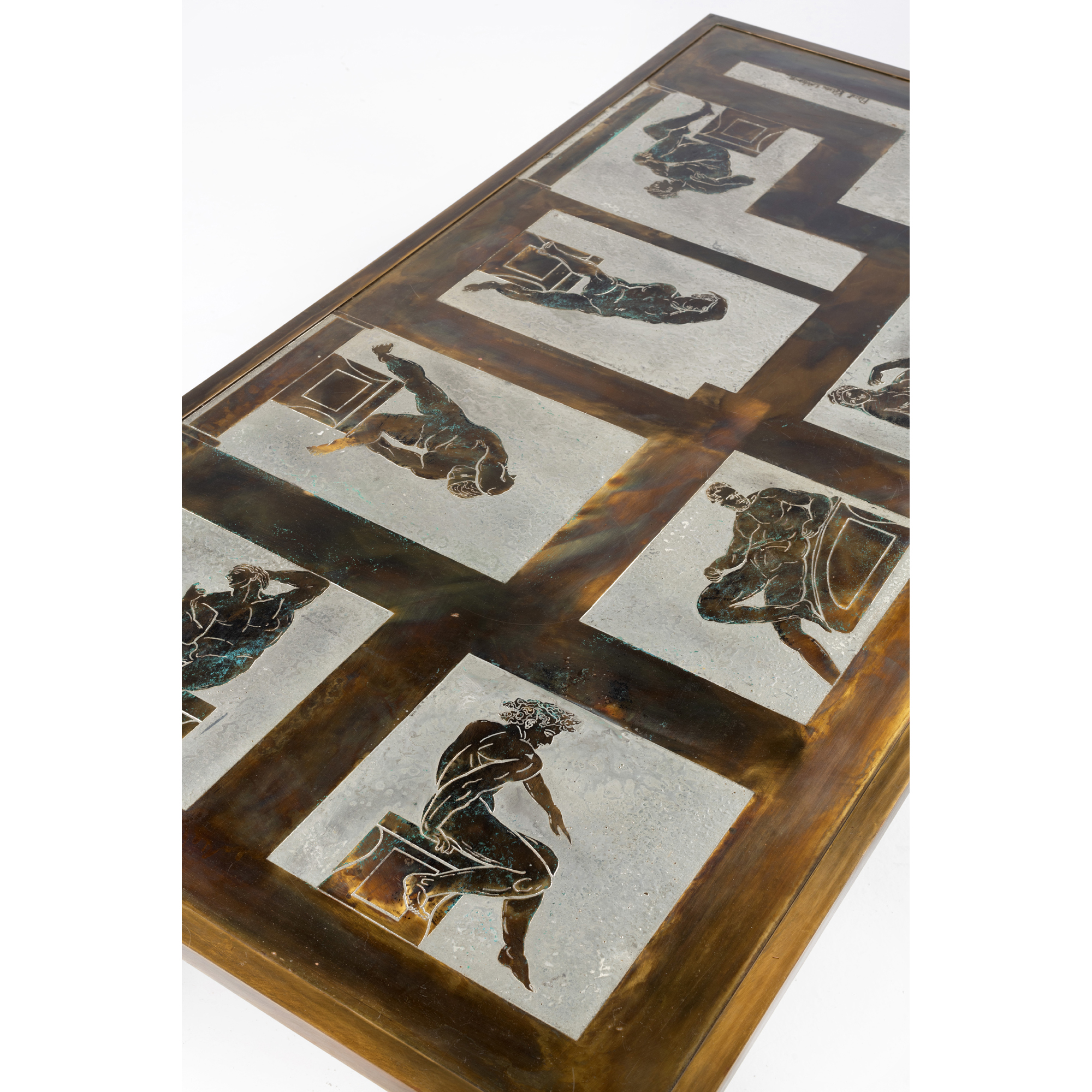 Philip (1907-1987) et Kelvin Laverne (né en 1937) Medici - Pièce unique Table basse