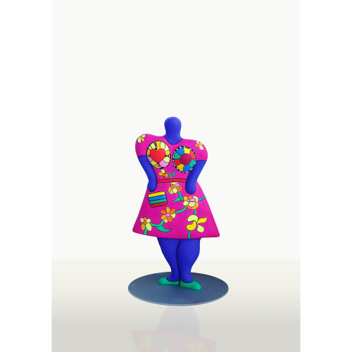 Niki de Saint Phalle (1930-2002) Lady with a handbag (vase) - 2000 Colored polyester resin vase Hollow signed and numbered "Niki de ... Estimation : 20000 / 30000 €