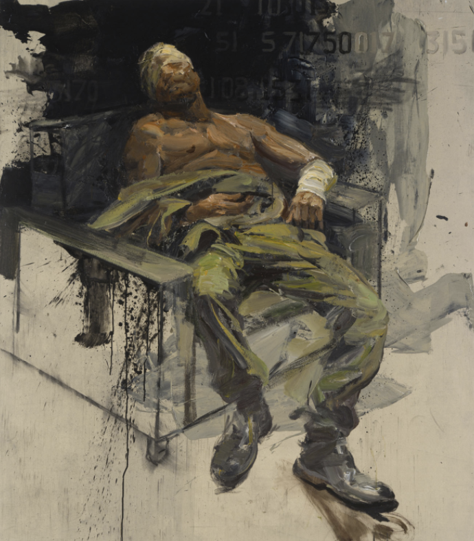 Serwan Baran (born 1968)  Untitled, 2020 Acrylic on canvas Signed and dated on the top right 160 &times; 140 cm   Estimation : 12 000 / 18 000 euros