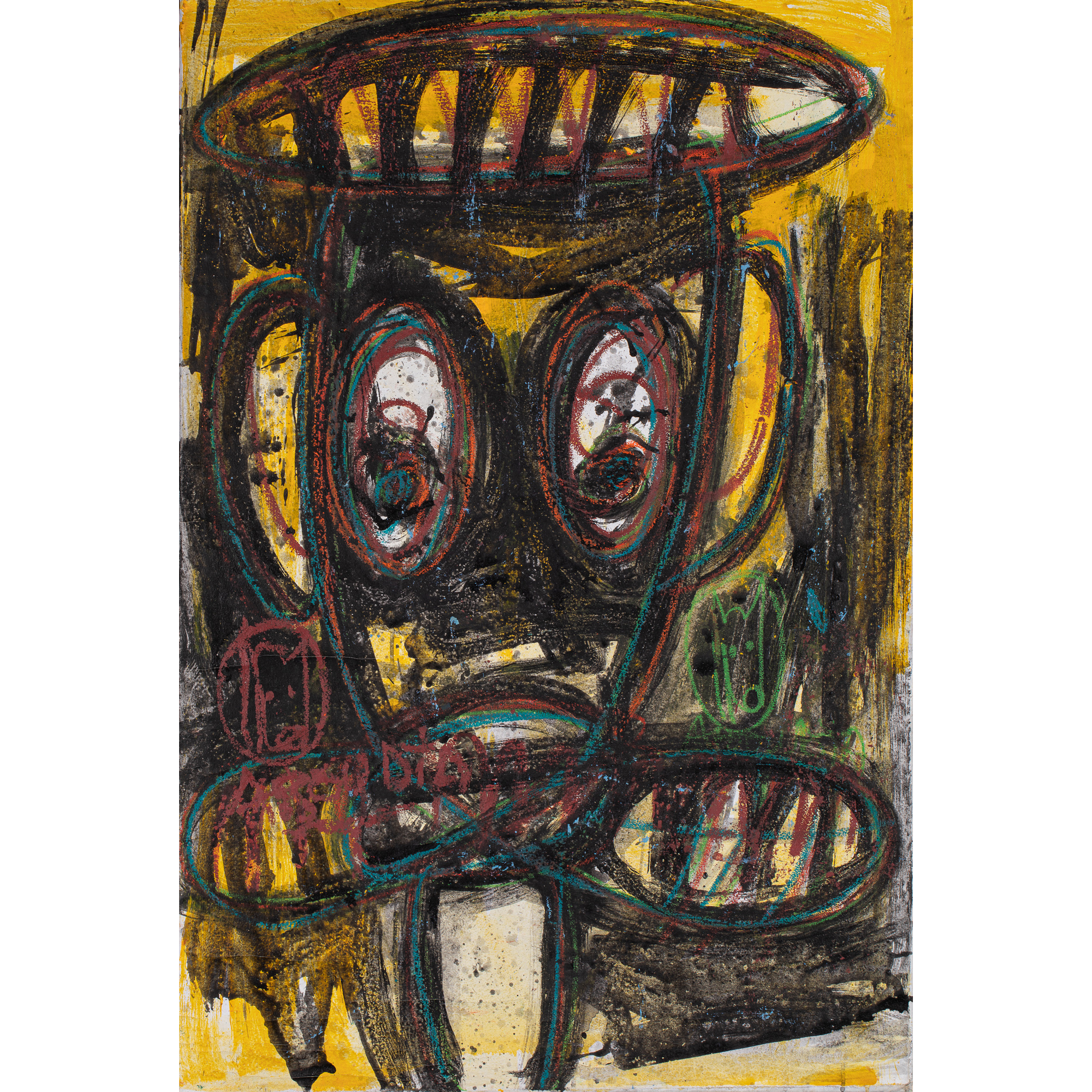 Aboudia (Abdoulaye Diarrassouba dit) (né en 1983, Côte d'Ivoire) Sans titre