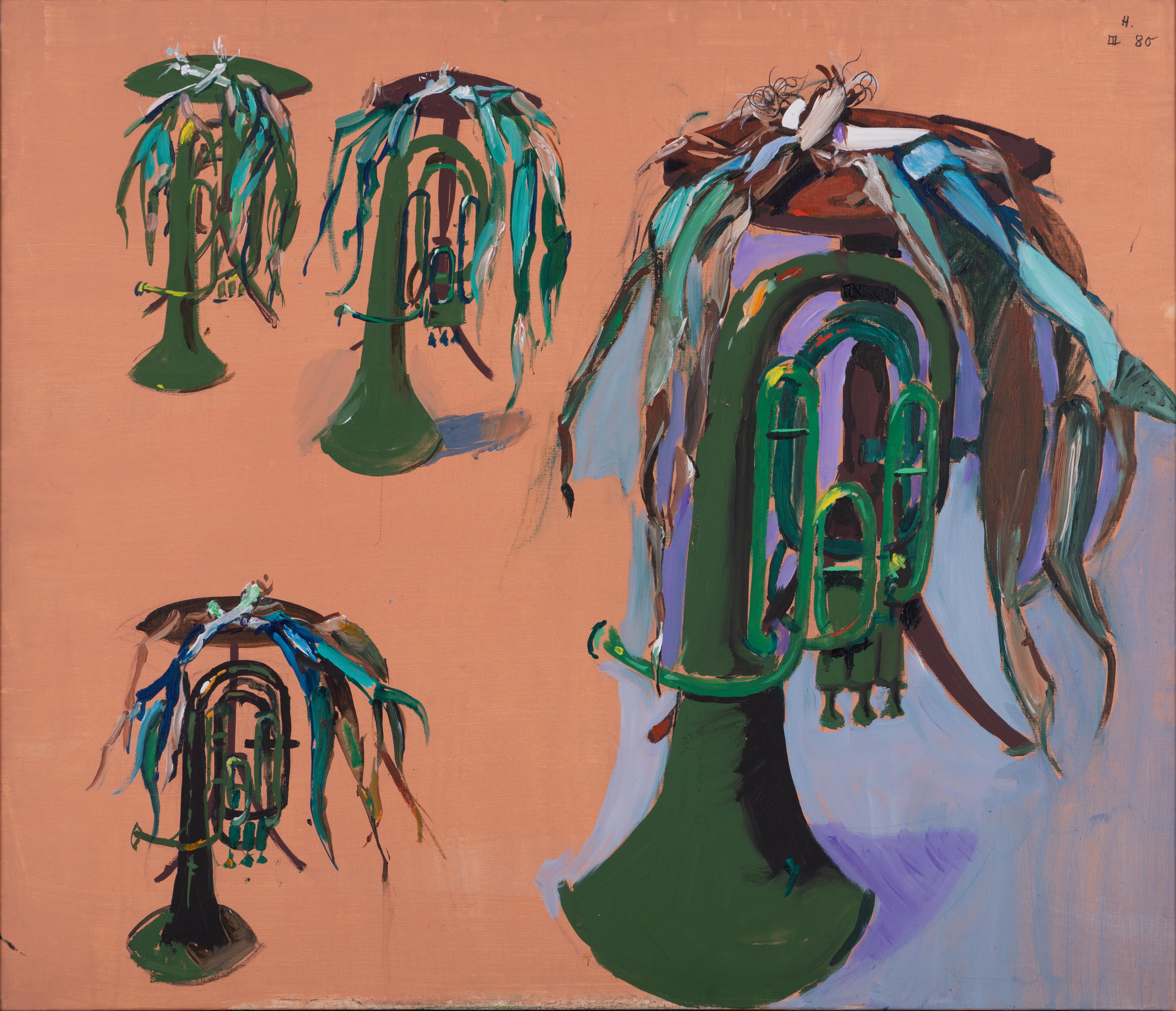 Jean H&eacute;lion (1904-1987) Coiffure pour un tuba, III 1980