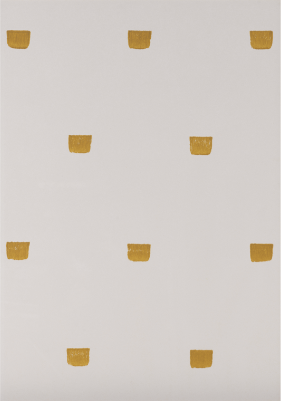 Niele Toroni (born 1937)  Untitled, Empreintes de pinceau n&deg;50 r&eacute;p&eacute;t&eacute;es &agrave; intervalles r&eacute;guliers de 30 cm, 1989 Acrylic on paper 100 &times;70 cm Provenance : - Alfonso Artiaco Gallery, Naples - Galerie Jean Brolly, Paris - European private collection   Estimation : 25 000 / 35 000 euros