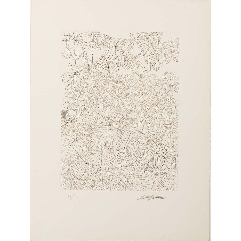 Sam Szafran (né en 1934) Feuillages - circa 1980
