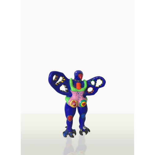 Niki de Saint Phalle (1930-2002) L'Oiseau amoureux, Bird in Love, (vase) - 2000 Colored polyester resin vase Hollow signed and numbe... Estimation : 20000 / 30000 €