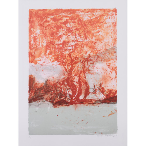 PIASA Zao Wou-Ki (1920-2013) Untitled - 1998, (Agerup 391) Color lithograph on Arches watermarked paper, full margins Signed, dated... Estimation : 2500 / 3500 &euro;