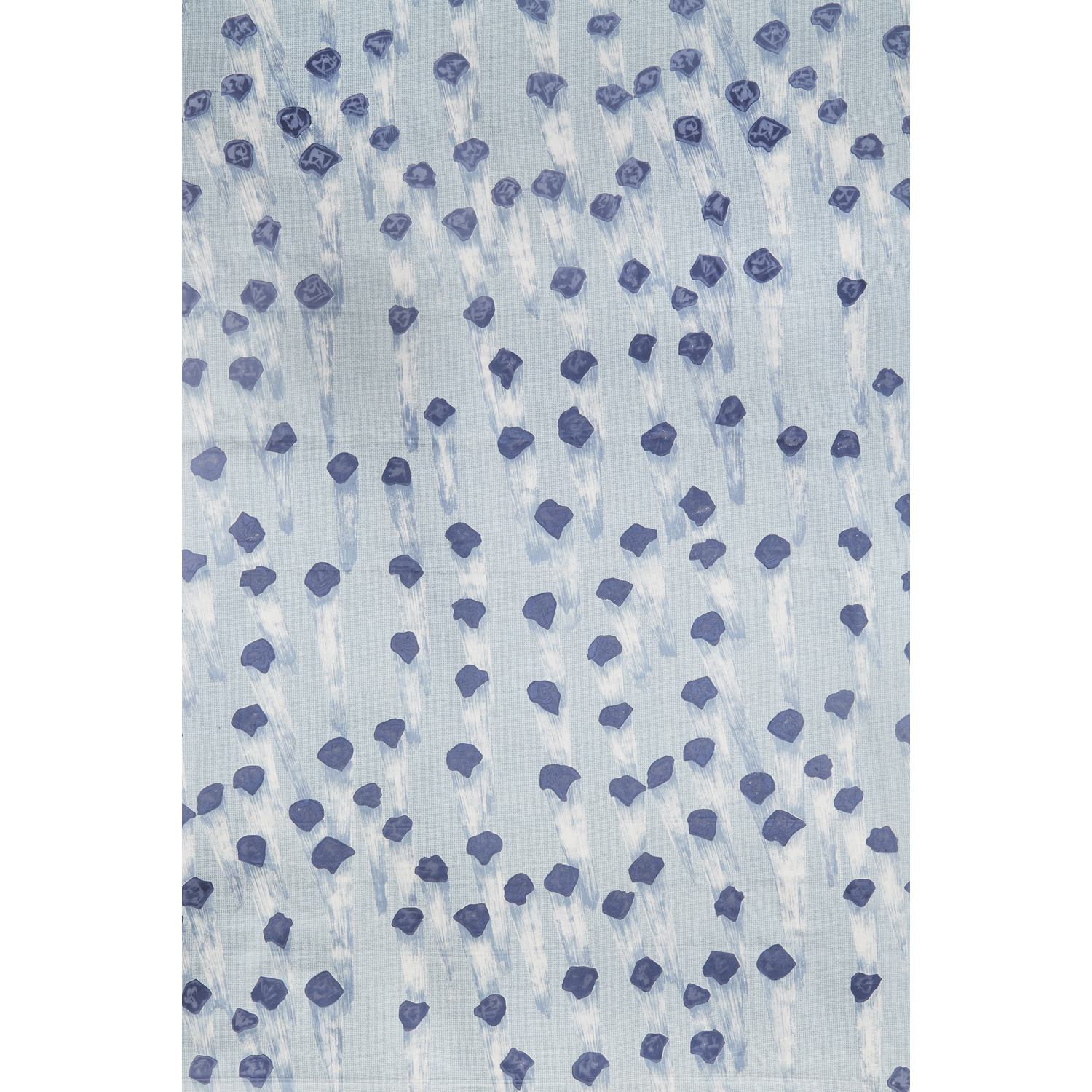 Lucio Fontana (1899-1969) Volo Spaziale Silkscreened fabric Edited by JSA Inscription on the edge: 'Man. Jsa - Volo Spaziale - disegno di Lucio Fontana' Model created in the 1950s H 135 cm &times; L 10 m