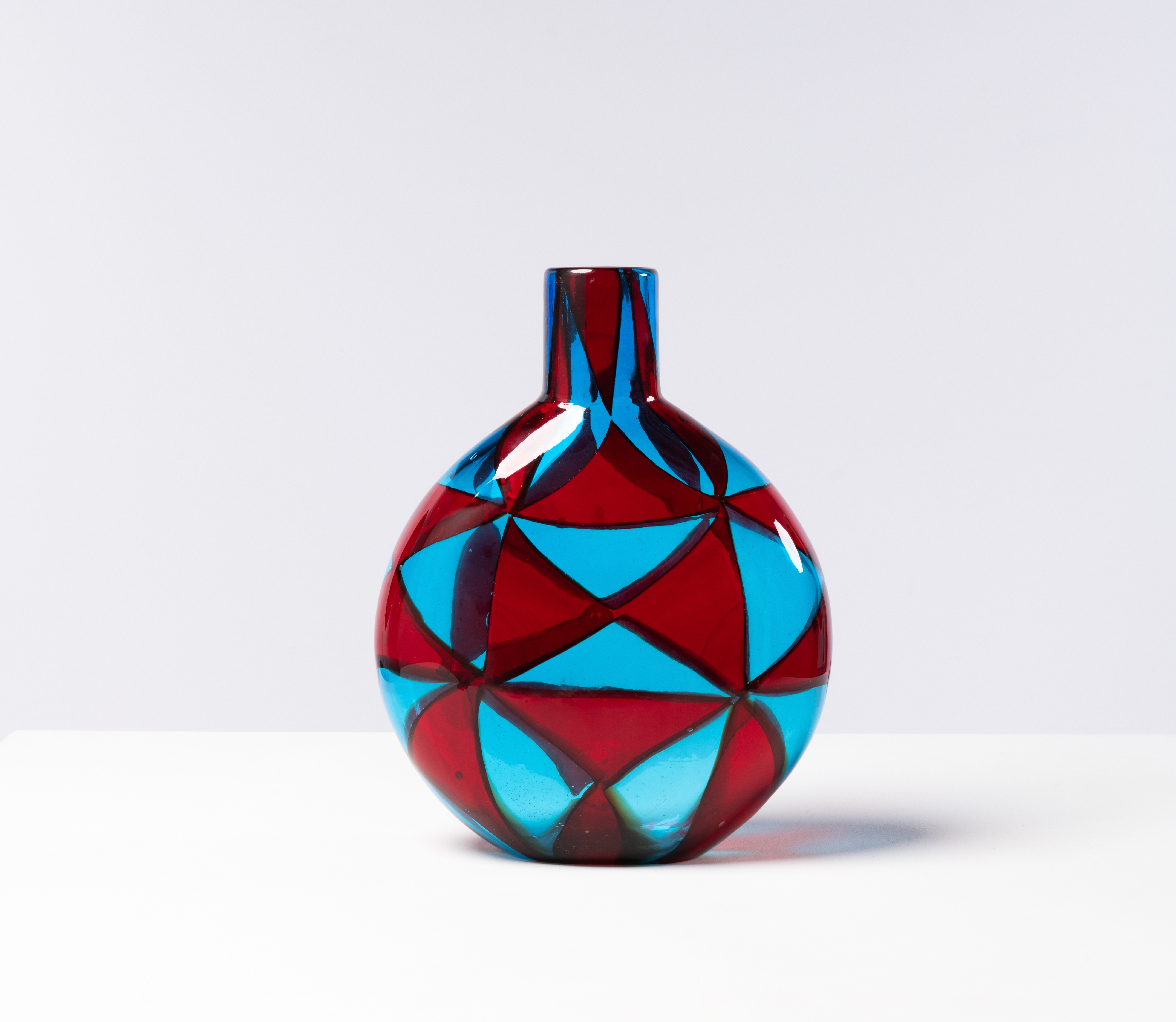 Ercole Barovier (1889-1974) Intarsio Vase Blown glass Edited by Barovier & Toso Model created circa 1961-1962 H 36 &times; L 27 &times; P 8 cm