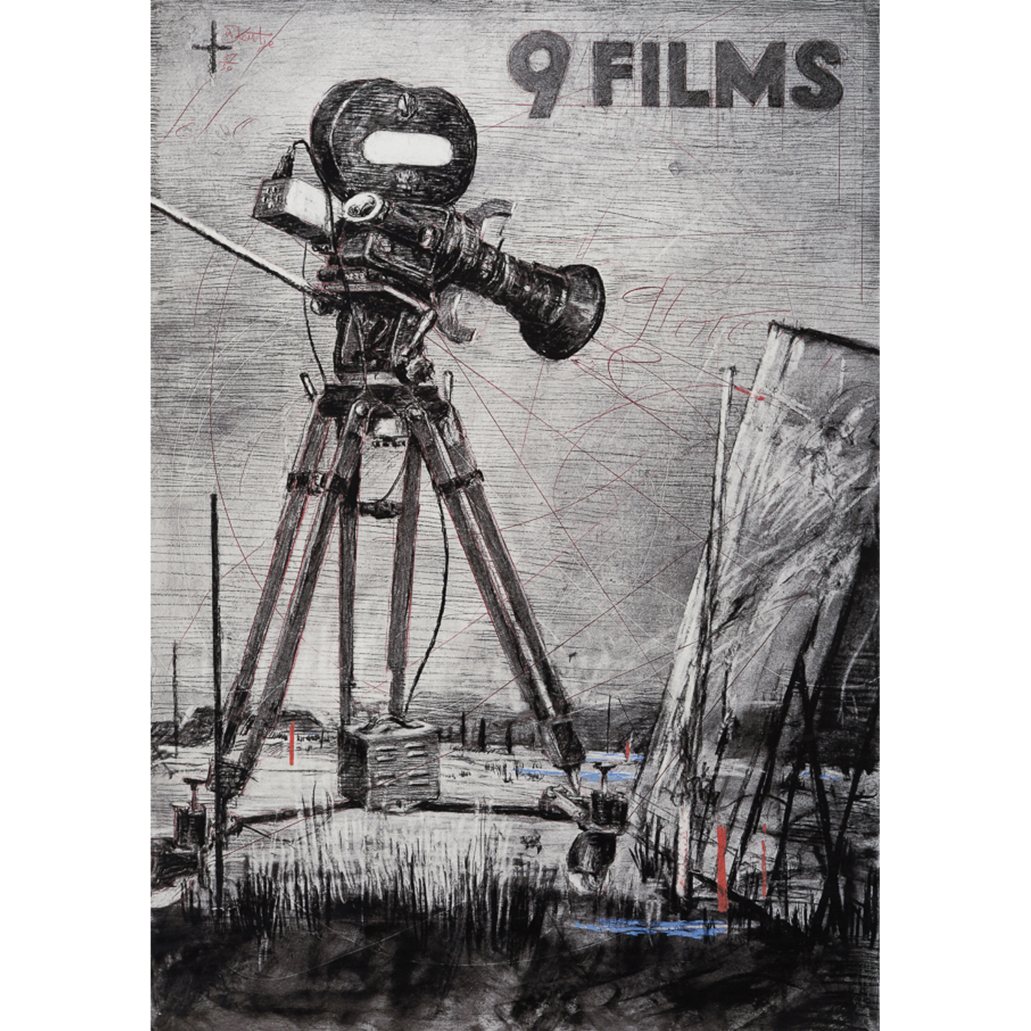 William Kentridge (né en 1955, Afrique du Sud) 9 Films, 2004 Taille de la feuille : 158,5 x 110 cm Estimation : 25200 / 37800 €