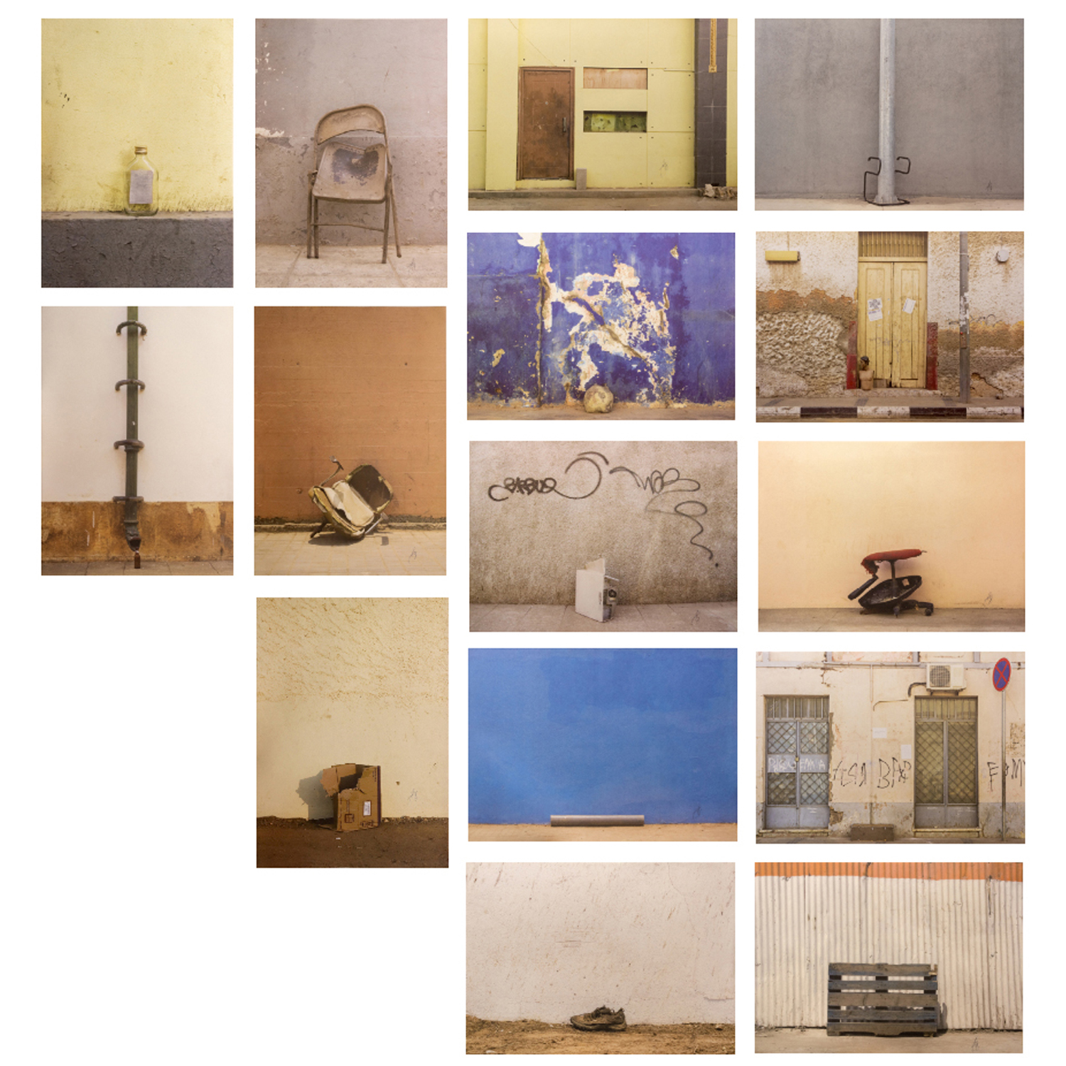 Edson Chagas (né en 1977, Angola) Found not taken (Venice Biennale), 2013 Ensemble de 16 tirages, édition limitée Signés par l'artiste au sein de la composition 50×70 cm (chacun)