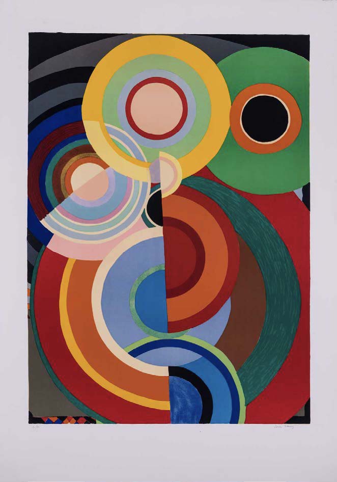 Lot 37 - Sonia Delaunay (1885-1979) - Automne - circa 1965  Lithographie en couleurs sign&eacute;e et num&eacute;rot&eacute;e 