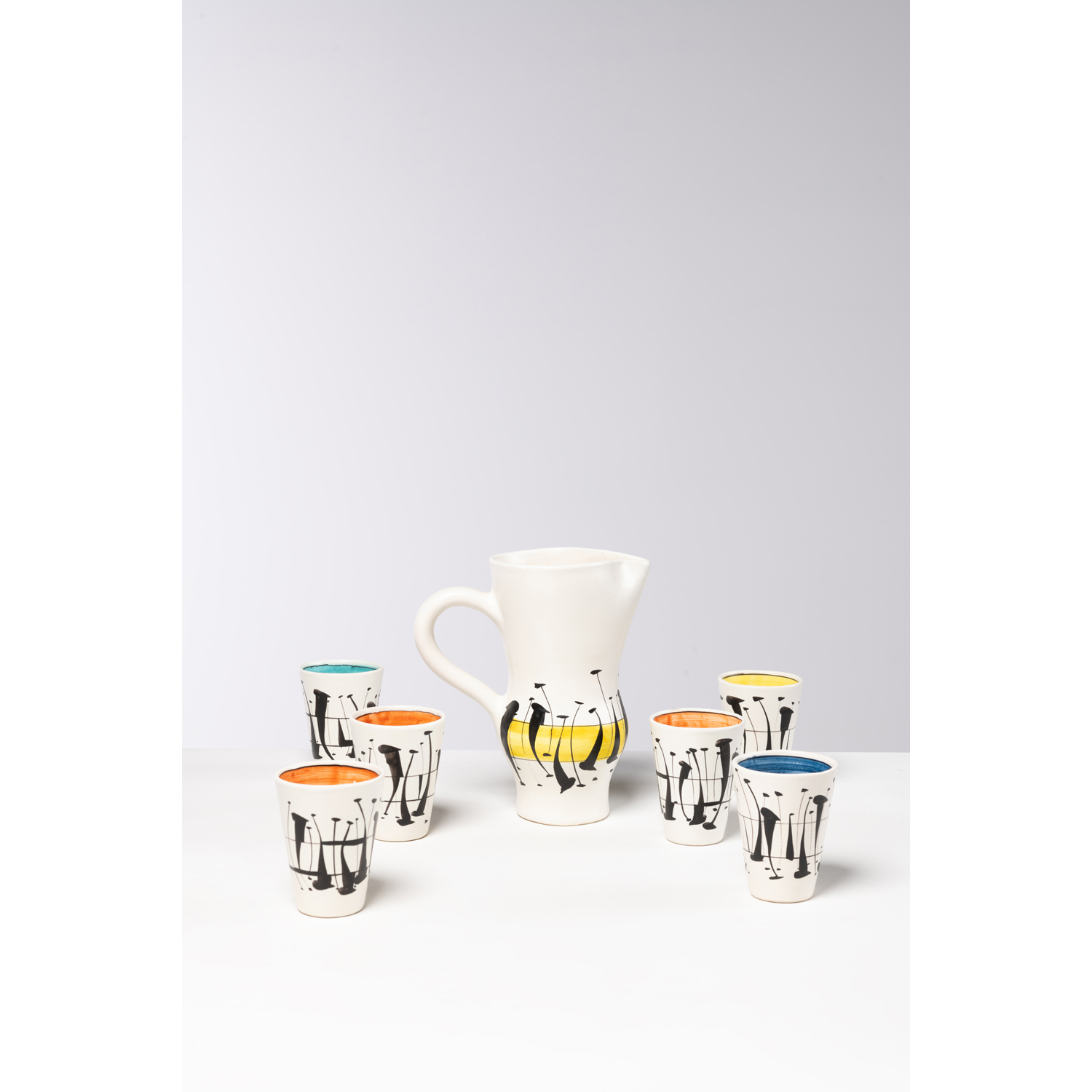 Roger Capron (1922-2006) Orangeade service | Piasa