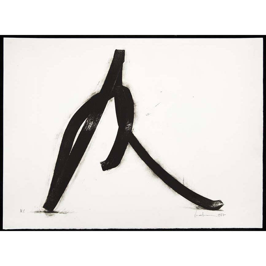 Bernar Venet (né en 1941) Ligne indéterminée, 1987 Lithographie en