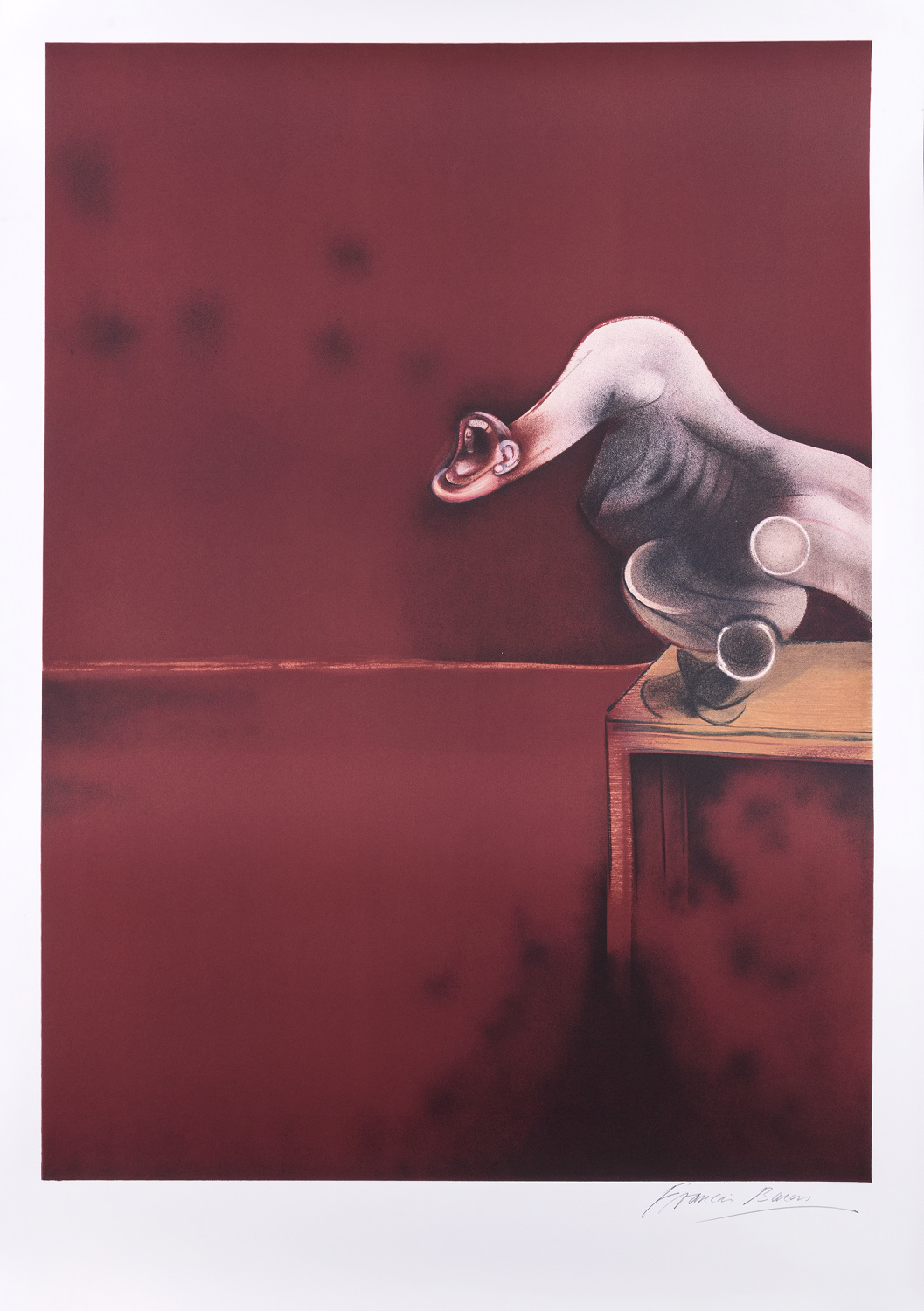 Lot 11 - Francis Bacon (1909-1992) Second version of the triptych 1944/19881990 - partie droite