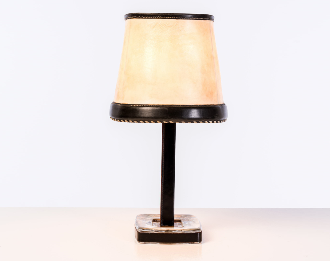 Lampe Veilleuse Vintage Style Jacque Adnet, Pièce Détachée, Verre Transparent