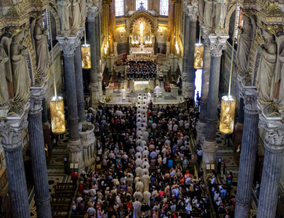 Vœu des échevins à Notre-Dame de Fourvière