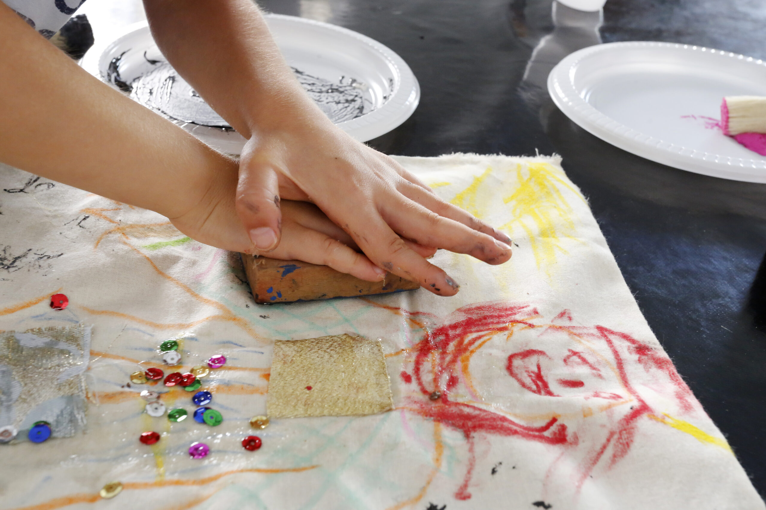 Atelier d’impression textile