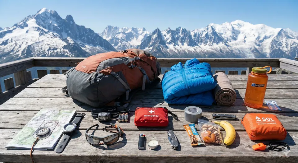 Your rucksack: the 10 essentials for hiking in the mountains