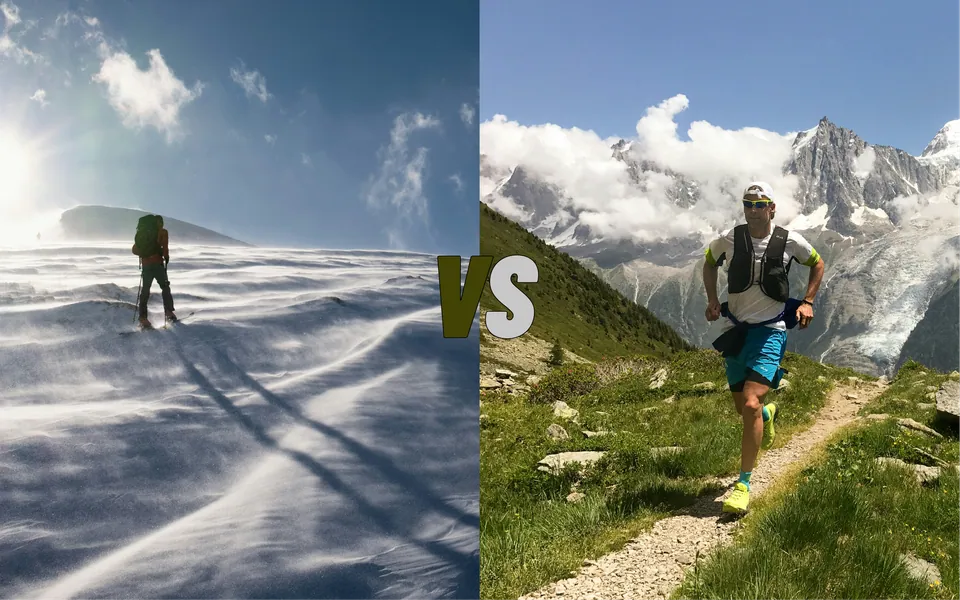 Ski touring and trail running: two sports that go hand in hand