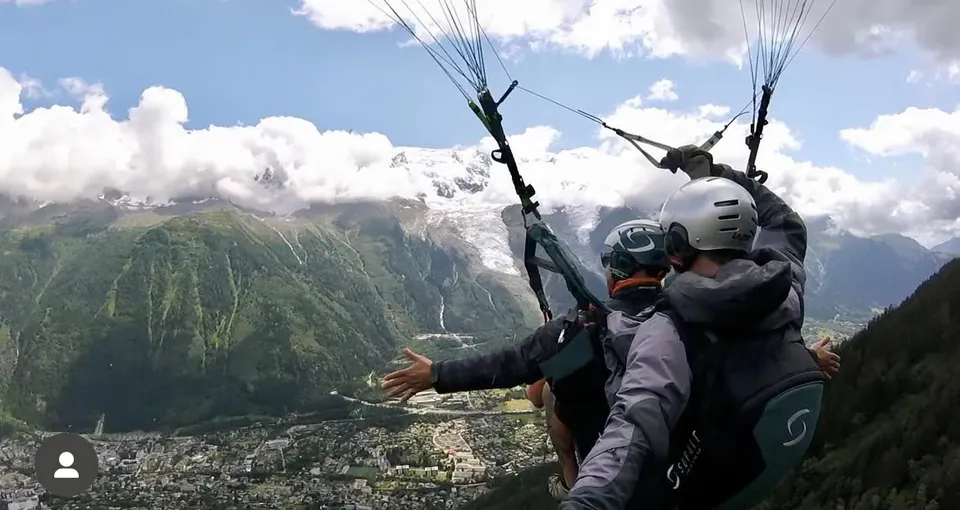 Vol en parapente biplace face au Mont-Blanc – photo 2